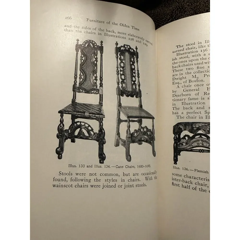 Furniture of the Olden Time Illustrated Furniture Reference New Ed. 1944 Morse‎